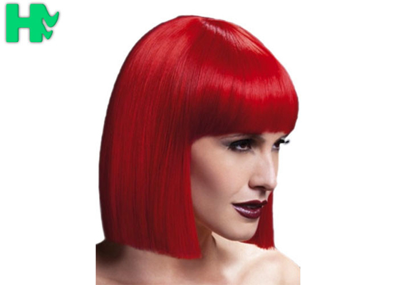 High Temperature Synthetic Cosplay Wigs , Red Boy Cosplay Wigs