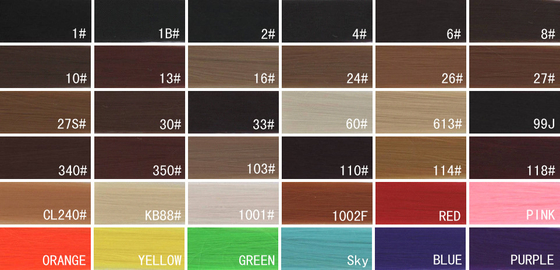 Dark Brown Real Human Natural Hair Color Chart For Black Hair