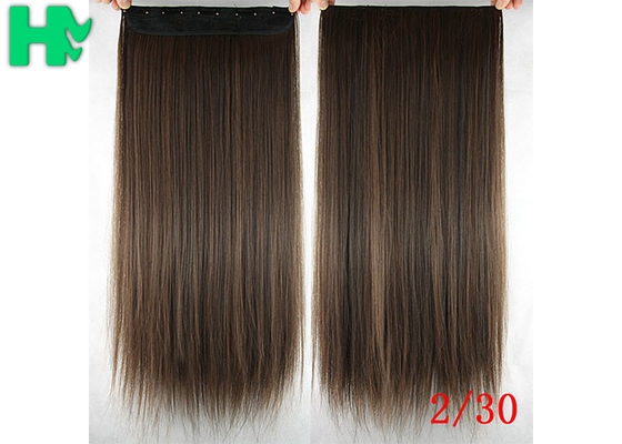 Long Silky straight Synthetic Hair Extensions Double Drawn Strong Hair Weaving