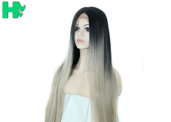Mixed Color Synthetic Front Lace Wigs With No Shedding And No Tangle