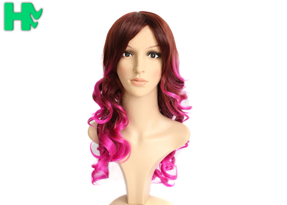 20 Inch Long Synthetic Hair Wigs Kinky Curly Heat Resistant For Women