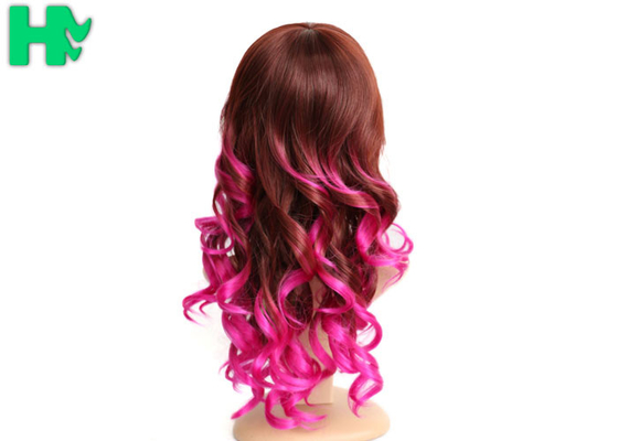 20 Inch Long Synthetic Hair Wigs Kinky Curly Heat Resistant For Women