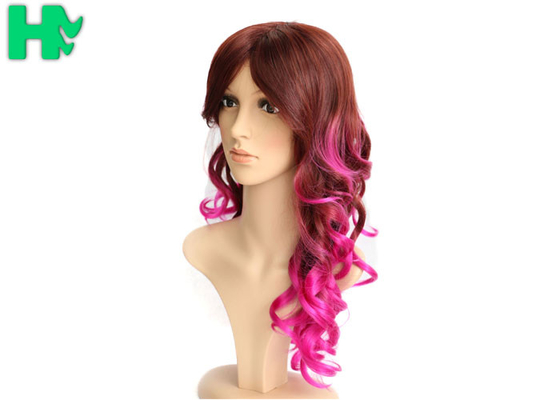 20 Inch Long Synthetic Hair Wigs Kinky Curly Heat Resistant For Women