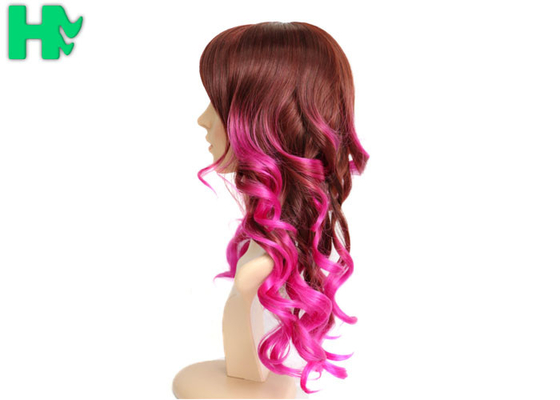 20 Inch Long Synthetic Hair Wigs Kinky Curly Heat Resistant For Women