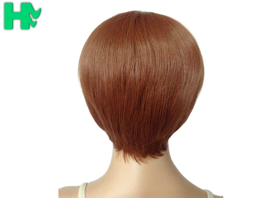 Heat Safe Short Synthetic Wigs , Medium Length Bob Wigs Tangle Free