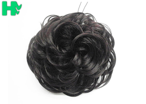 Chignon Hair Bun Synthetic Hair Pieces , Hair Extension Pieces