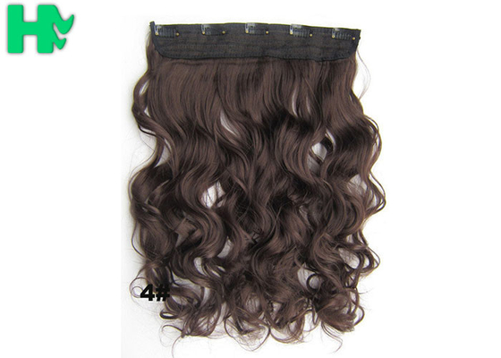 5 Clip Synthetic Curly Clip In Hair Extensions Hairpieces For Girls