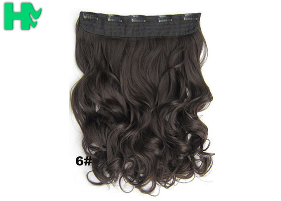 5 Clip Synthetic Curly Clip In Hair Extensions Hairpieces For Girls