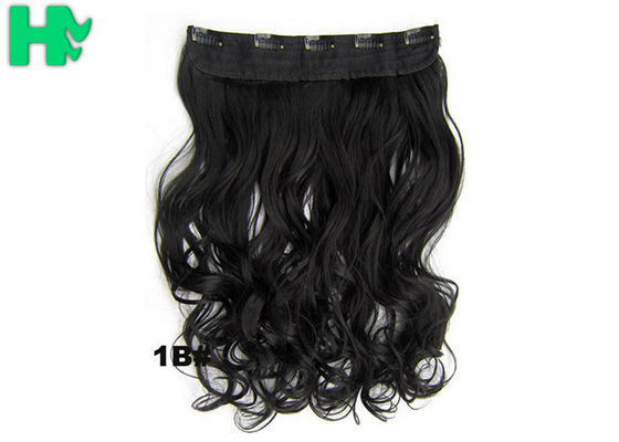 5 Clip Synthetic Curly Clip In Hair Extensions Hairpieces For Girls