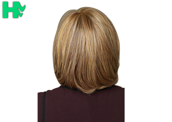 Dark Brown Synthetic Hair Wigs Natural Looking Silky Soft Hair