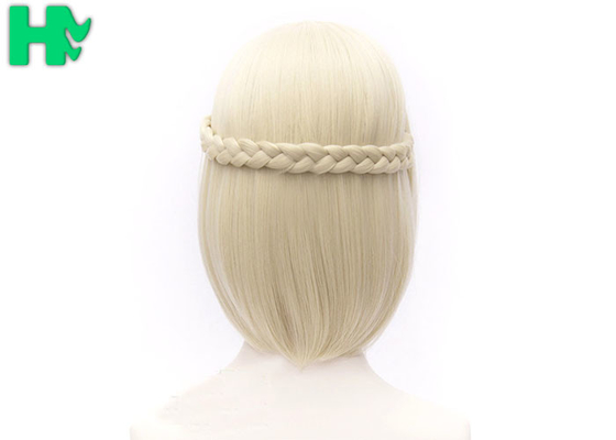 14&quot; Kanekalon Fiber Synthetic Cosplay Wigs Natural Straight For Girls