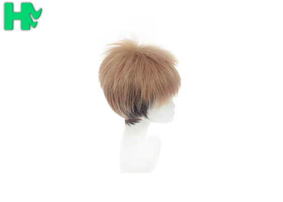 Bobo Synthetic Cosplay Wigs No Tangle , Short Brown Cosplay Wig