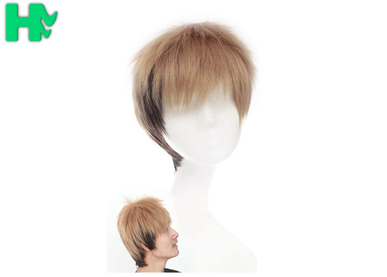 Bobo Synthetic Cosplay Wigs No Tangle , Short Brown Cosplay Wig