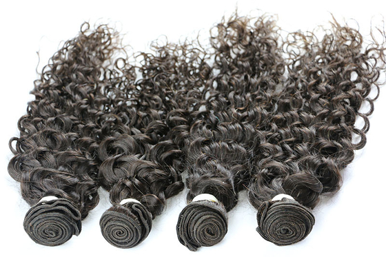 Natural Black Afro Human Hair Extensions Kinky Curly For Black Women