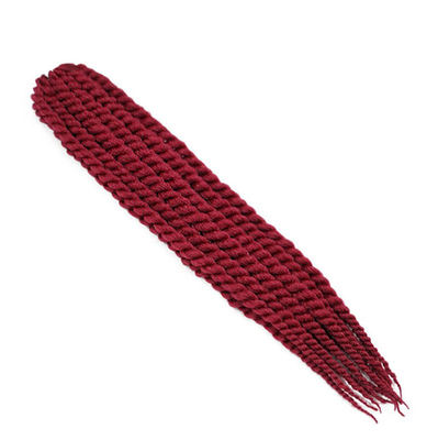 Twist Braiding Artificial Hair Pieces , Crochet Braid Hair Extensions