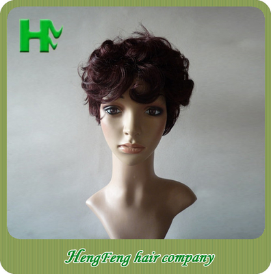 7A Black Deep Wave Natural Human Hair Wigs No Shedding No Tangle For Black Women