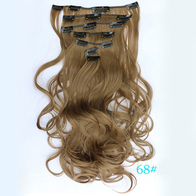 Remy Weft 5A Synthetic Clip In Hair Extensions For Whtie Women 90 Gram - 120 Gram