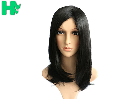 Synthetic Lace Front Wigs With Baby Hair , Long Back Straight Wigs