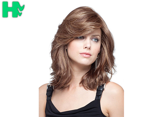 Heat Resistant Long Synthetic Wigs / Women Natural Curly Wig For Women