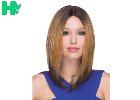 Layered Short Blonde Bob Wig Heat Resistant Synthetic Hair Extensions