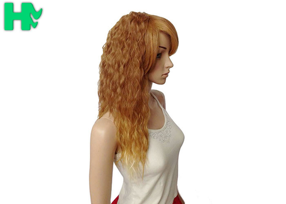 100 Kanekalon Fiber Long Synthetic Wigs High Grade SGS Certification