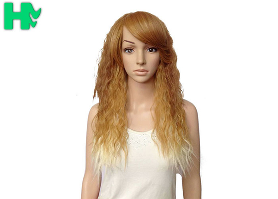 100 Kanekalon Fiber Long Synthetic Wigs High Grade SGS Certification