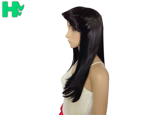 High Temperature Fiber Long Straight Synthetic Wigs With Bangs