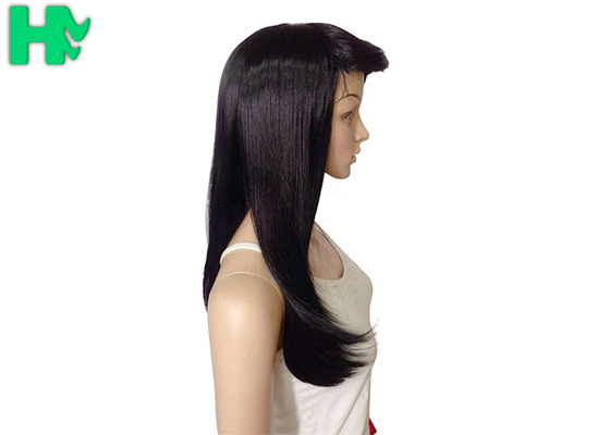 High Temperature Fiber Long Straight Synthetic Wigs With Bangs