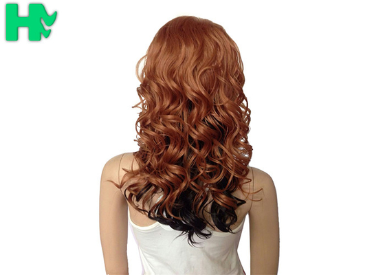 Loose Curly Long Synthetic Wigs Japanese Kanekalon Fiber Wigs