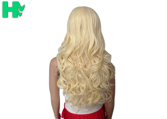 Natural Curly Long Synthetic Wigs Heat Resistant Fiber Tangle Free