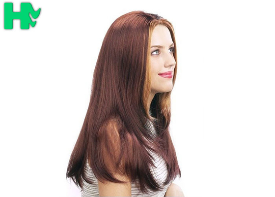 Stunning Dark Brown Mixed Color Long Synthetic Wigs Fluffy Curly Side Parting