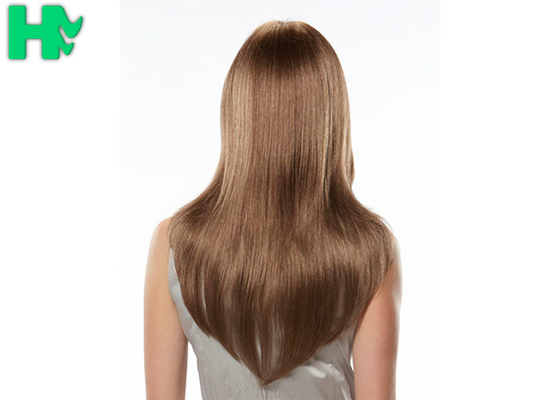 Fashion Side Bang Heat Resistant Synthetic Hair Wigs Dark Brown Mixed Blonde