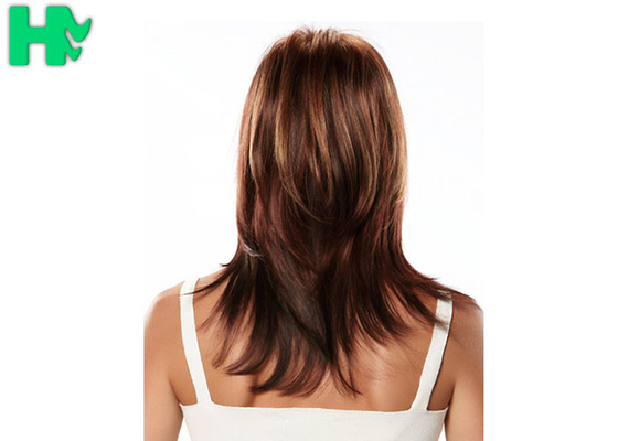 Stylish Black Side Bang Synthetic Wigs Fluffy Medium Natural Straight Women's