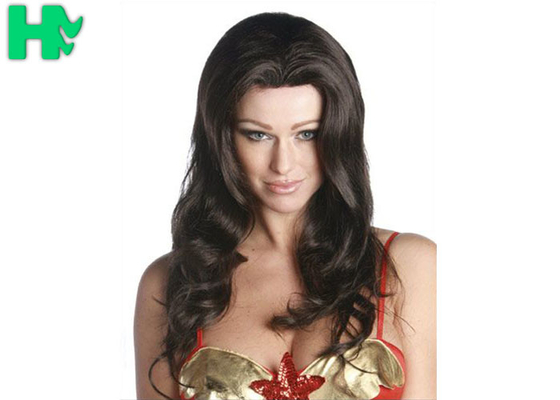 Layered Black Synthetic Wig For Women High Temperature Fiber Wigs