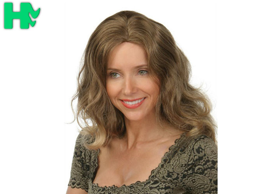 New Stylish Mixed Color Synthetic Hair Wigs Natural Curly Women natural looking synthetic wigs