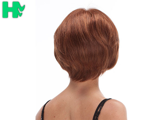Tangle Free Fashion High Heat Resistant Short Synthetic Wigs Full Bangs For Lady
