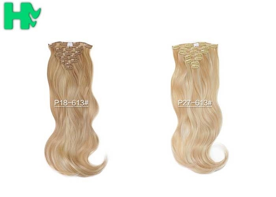 Colorful 20'' Heat Resistant Synthetic Hair Extensions Body Wave No Shedding