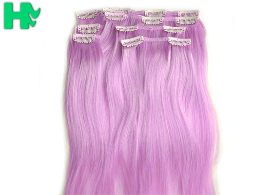 Multi - Color High Heat Resistant Hair Extensions Weave Stylish Soft Long Hair Weave For Girls