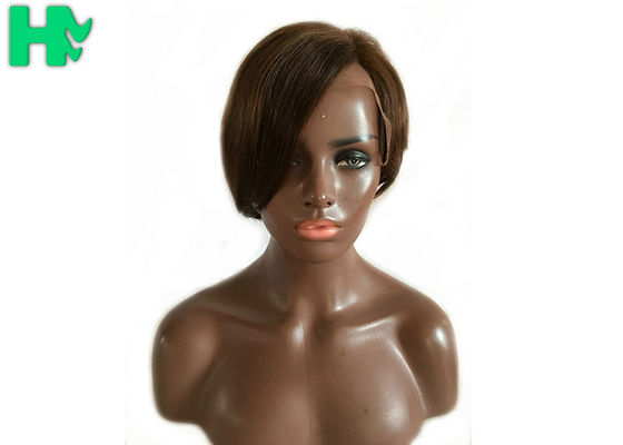 Short Style Full Front Lace Wigs Mixed Color 10 Inch For Black Women