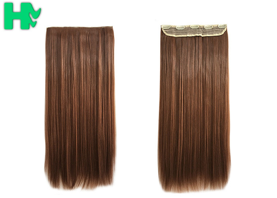 100% Synthetic Hair Extensions Long Straight Wave Blonde Color For Adults