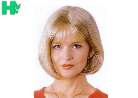 Bobo Blonde 10 Inch Synthetic Hair Wigs , 150g Fashionable Short Synthetic Hair Wig