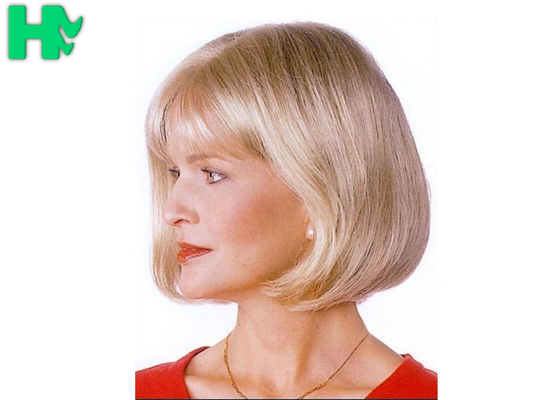 Bobo Blonde 10 Inch Synthetic Hair Wigs , 150g Fashionable Short Synthetic Hair Wig