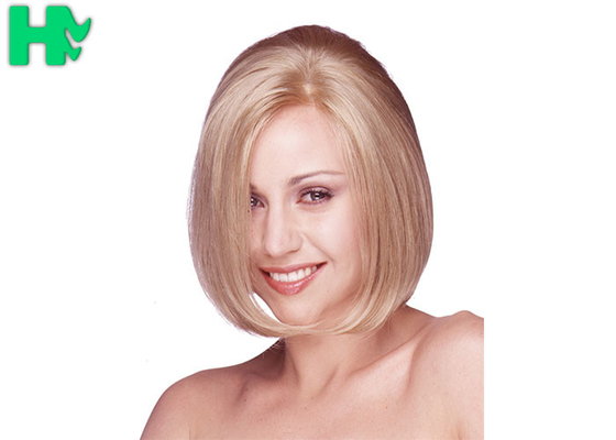 Bobo Blonde 10 Inch Synthetic Hair Wigs , 150g Fashionable Short Synthetic Hair Wig