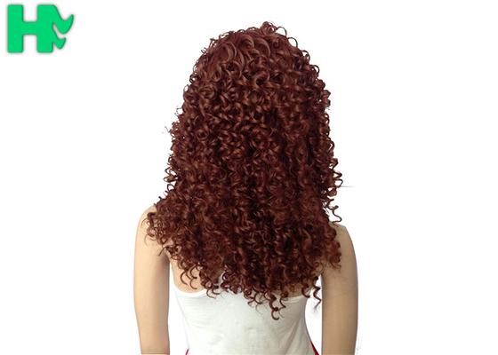 Deluxe Kinky Curly Long Synthetic Wigs , 18 Inches Natural Synthetic Wig