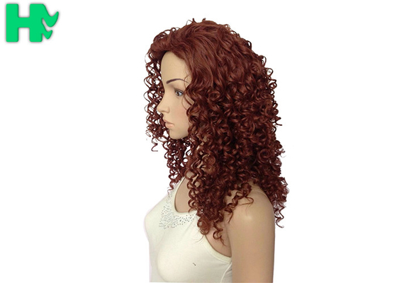 Deluxe Kinky Curly Long Synthetic Wigs , 18 Inches Natural Synthetic Wig