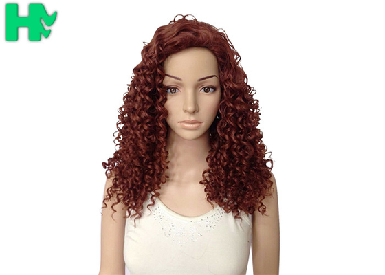 Deluxe Kinky Curly Long Synthetic Wigs , 18 Inches Natural Synthetic Wig