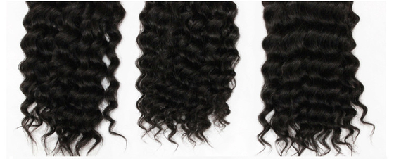 Nature Black Color Deep Curl Brazilian Human Hair Extension for Bulk Hair Weave