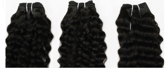 Nature Black Color Deep Curl Brazilian Human Hair Extension for Bulk Hair Weave