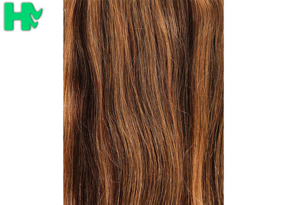Straight Colorful Clip On Synthetic Hair Extensions , High Temperature Wire Full Head Synthetic Hair Extensions
