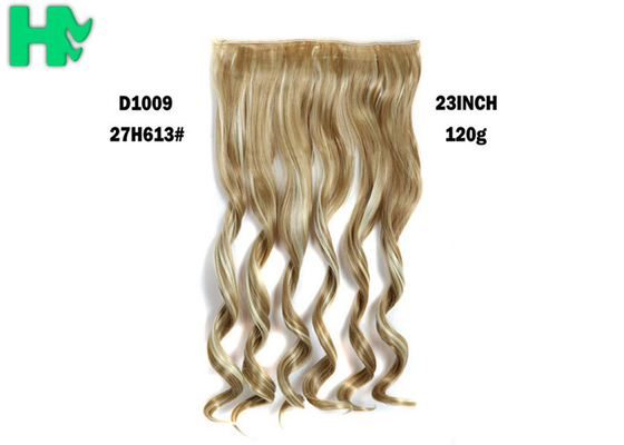 24/613 # Color Synthetic Clip In Hair Extension No Tangle No Shedding For Woman